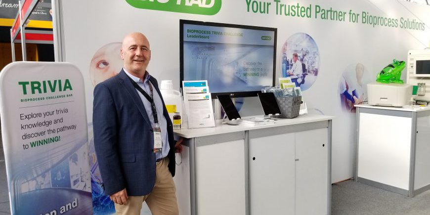 Bio-Rad at BPI Europe 2018 interactive healthcare trivia trade show game